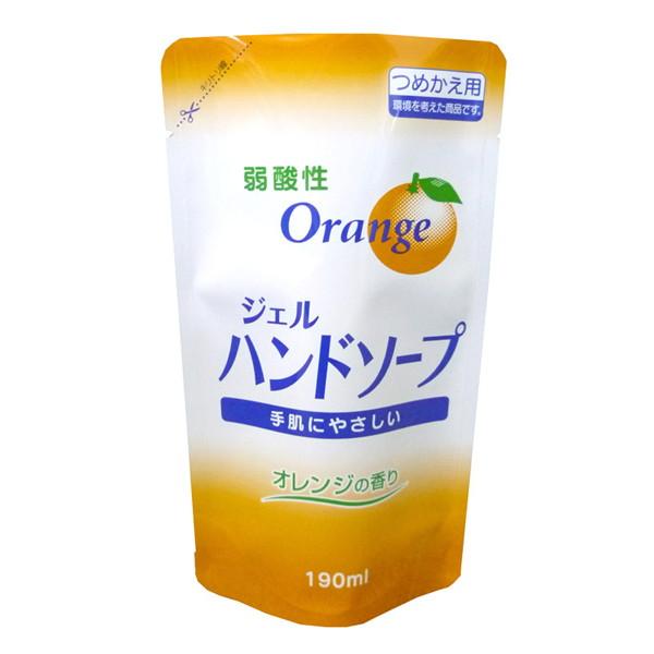 ロケット石鹸 単品 詰替用弱酸性ジェルハンドソープ190ML ×10個