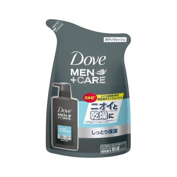 (まとめ買い×12個セット)ユニリーバ Dove MEN ダヴメン+ケア ボディウォッシュ クリーンコンフォート つめかえ用 320g (送料無料)