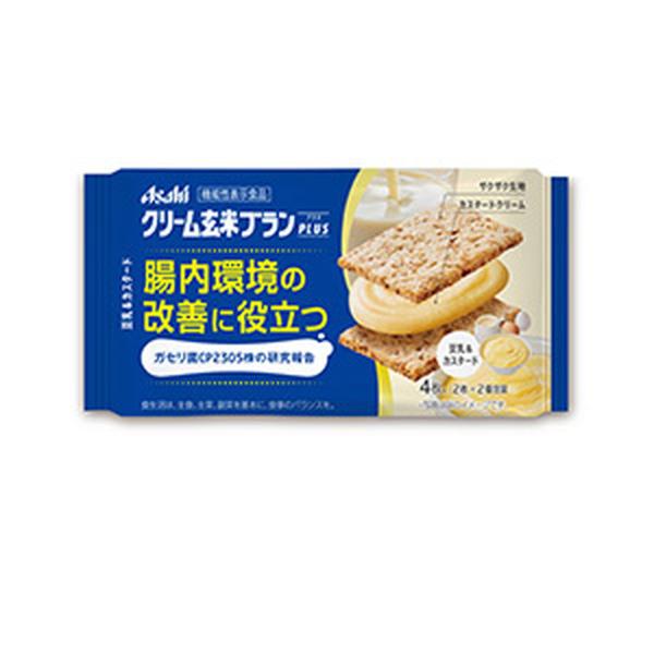 他サイト： アサヒグループ食品 クリーム玄米ブラン プラス 豆乳&amp;カスタード 2枚×2個包装 クリームサンドの商品画像