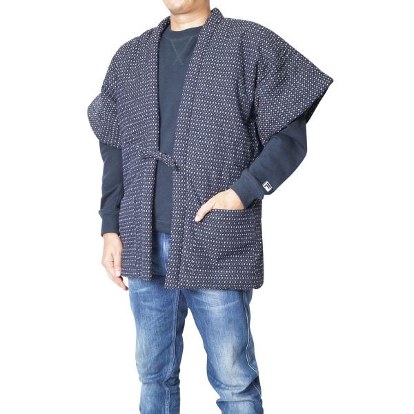 ひめか 【ひめか】綿入り半纏 やっこ 日本製 あられ 849 赤 : 作務衣と