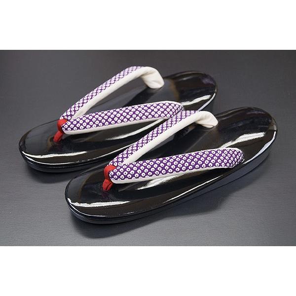 日本製-お洒落ウレタン草履小紋・洗える着物等カジュアル和服に最適