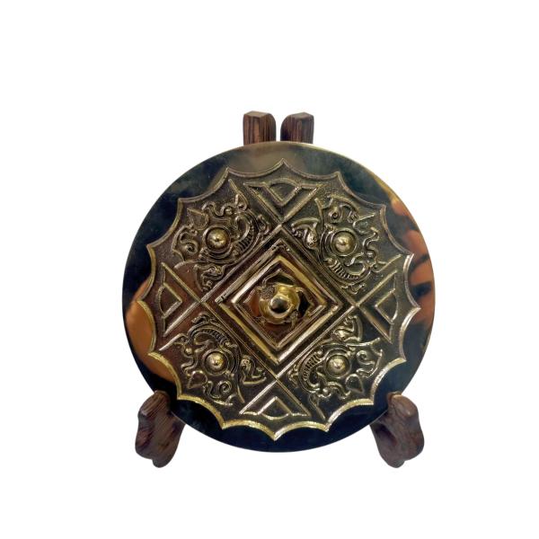 実用青銅鏡(大)B 高錫青銅製 卓上ミラー 手鏡 青銅器レプリカ 古代中国