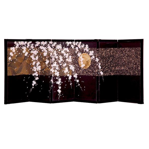ひな人形 単品屏風 六曲一本 月夜桜 : 人形の館石倉 - 通販 - Yahoo