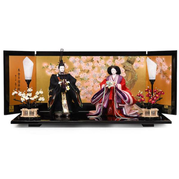 雛人形 立ち雛 恵林雛 本金蒔絵屏風 : 人形の館石倉 - 通販 - Yahoo