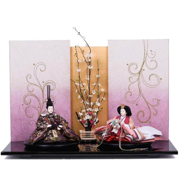 雛人形 親王飾り 三五 花草鳳凰文 紫園 : 人形の館石倉 - 通販 - Yahoo