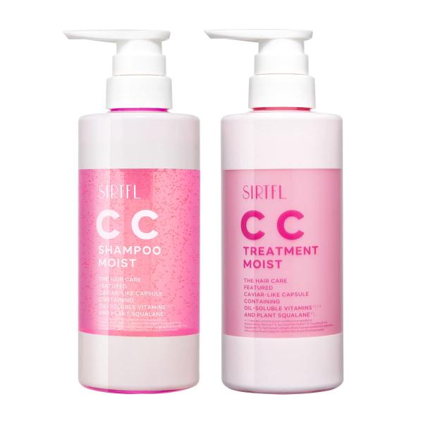 SIRTFL CC シャンプー & トリートメント 各400ml モイスト セット ローズ ＆ シトラスの香り / サートフル アミノ酸 ア