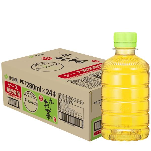 伊藤園 ラベルレス おーいお茶 緑茶 280ml×24本