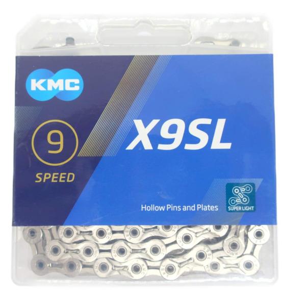 KMC X9SL チェーン 9スピード/9s/9速 114Links (シルバー(silver)) 並行輸入品