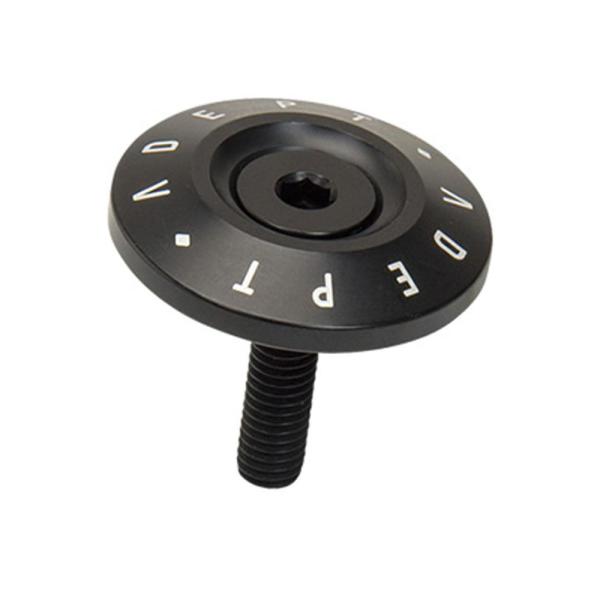 【商品名】　アデプト テーパード トップキャップ ブラック（HDA01600） 【商品説明】　・M6 x 25mm アルミ合金 ボルト付属・オーバーサイズ用(?28.6mm)・マット アノダイズド フィニッシュ・重量：8g・＃6061 アル...