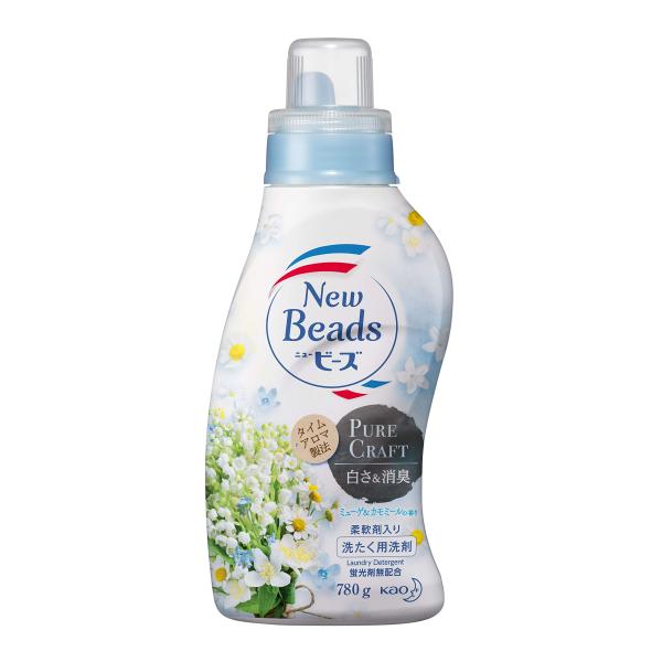 フレグランスニュービーズ ジェル ピュアクラフト ミューゲ&カモミールの香り 洗濯洗剤 液体 本体 780g