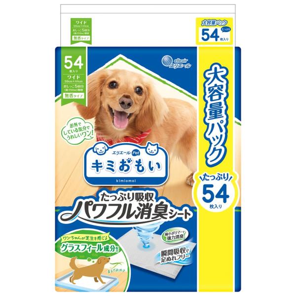 エリエール Pｅｔ キミおもい パワフル消臭シート ワイド 54枚