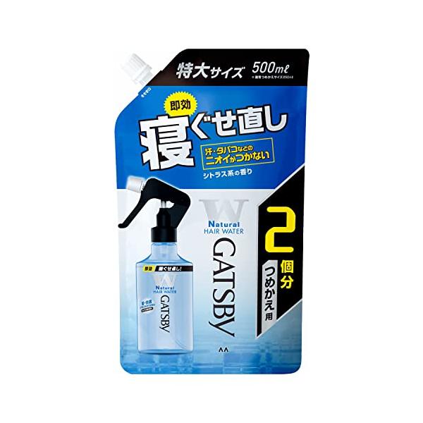 GATSBY(ギャツビー) ギャツビー 寝ぐせ直しウォーター つめかえ用 EC限定品 500ミリリットル (x 1) 柑橘類の香り