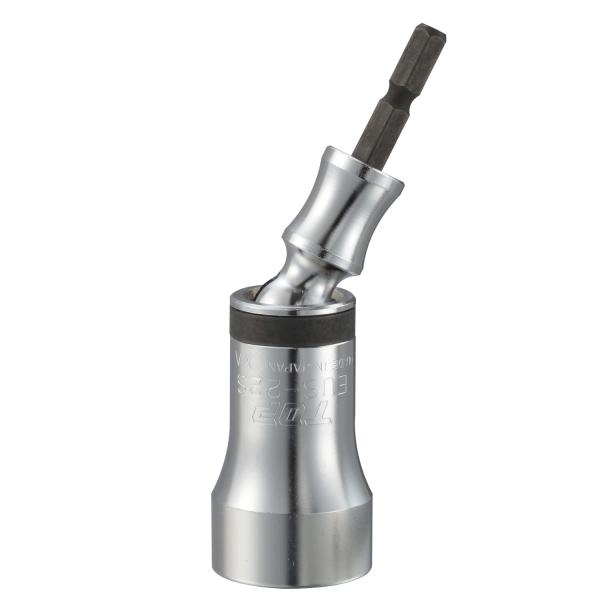 トップ (TOP) 電動ドリル用 ユニバーサルショートソケット 対辺22mm 首振り30° 全長104.5mm EUS-22S 燕三条 日本