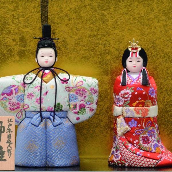 ケース入り 江戸木目込み人形 立雛 hina I 23 E1 ひな人形のあすか 立雛 一秀 雛人形 一秀 幅30cm 幅30cm I 23 E1