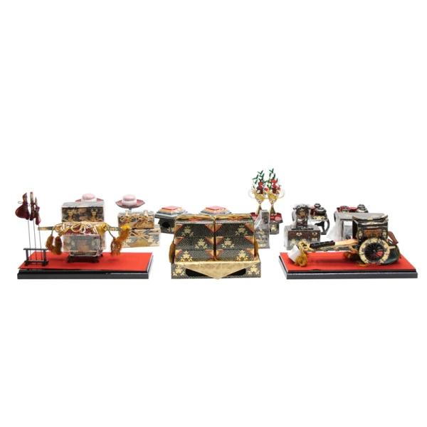 アウトレット品 雛人形道具類 雛道具 50号九品セット 21ya1938