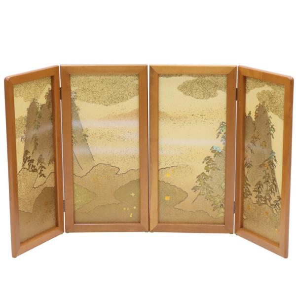アウトレット品 五月人形古代屏風 屏風のみ 18号 新山水 雫柄 華 22a