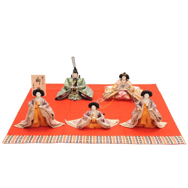 アウトレット品 雛人形親王・三人官女単体 人形のみ 十番親王/三五官女