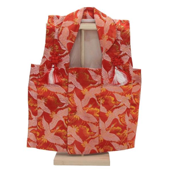 5000円以上お買上で北海道・沖縄・離島を除き国内送料無料(運賃弊社負担）アウトレット品。見本使用、展示品です。アウトレット品 被布着 （被布コート） 鶴 スタンド付き 高さ50cm (22a-ya-2396) インテリア ディスプレイ 見...