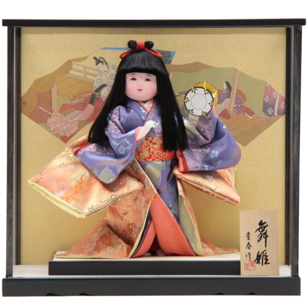 アウトレット品 雛人形ケース人形 10号 舞姫 つづみ 舞踊人形 日本人形 22a-ya-2526