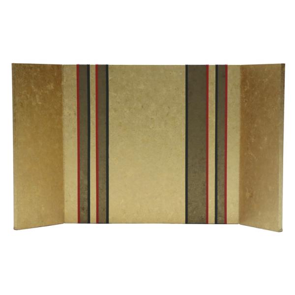 アウトレット品。見本使用、展示品です。アウトレット品 屏風 屏風のみ 30cm 三曲屏風 カラーライン 幅45〜50cm (23a-ya-0156) インテリア ディスプレイ 見切処分品