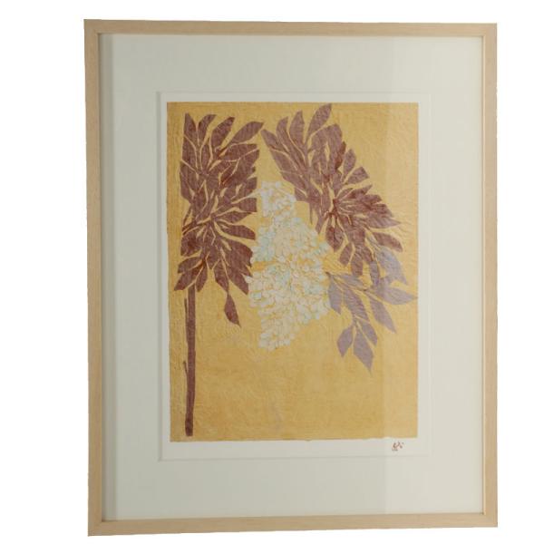 アウトレット品 額絵 紙絵 高村智恵子 南天の花 24a-ya-0279