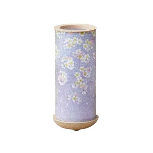 盆提灯 岐阜提灯 灯籠 円筒型 さとみ320 桜柄 クリーム (1965