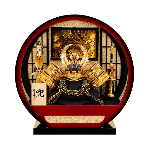 五月人形 K-113 徳川家康 兜ケース飾り 【人形の佳月】【送料無料