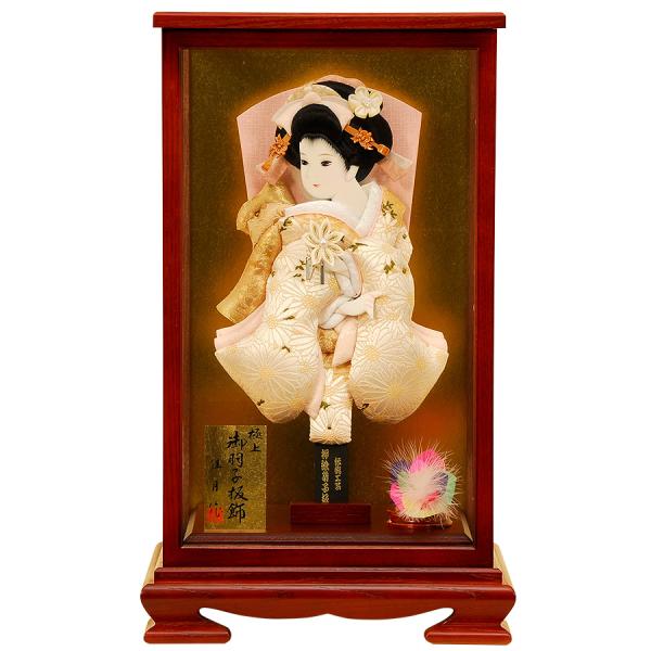 H27 10号 羽子板 【人形の佳月】正月 初節句 コンパクトケース 厄払い