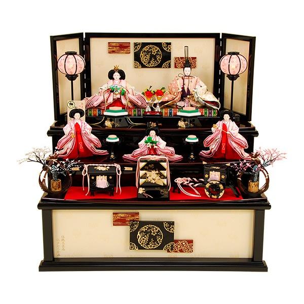 91%OFF!】 美術ケース入り3段飾り雛人形 ecousarecycling.com