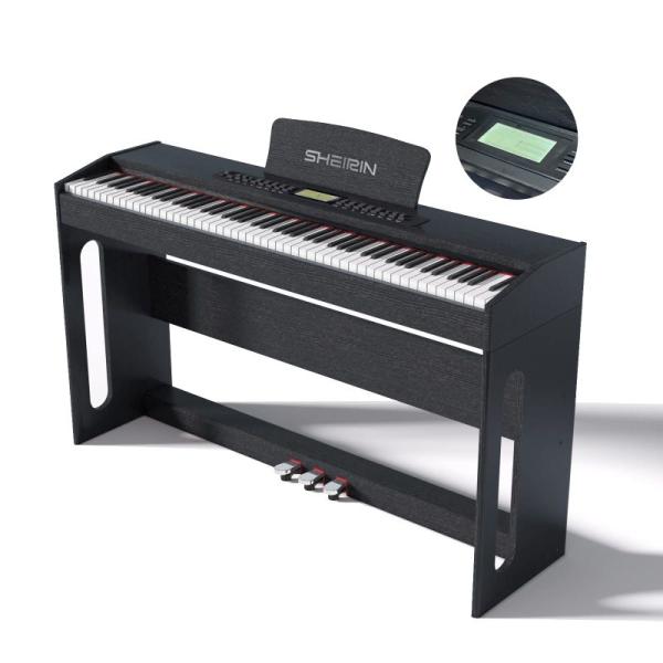 SHEIRIN 電子ピアノ 88鍵盤 タッチ 本物 人気 ランキング 電しピアノ やすい 初心者 スタンド セット 楽器 ペダル付き 本体  :20230523173126-01955:hinasack-ys 通販 