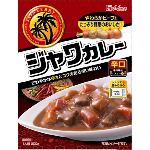 他サイト： House ハウスレトルトジャワカレー辛口 200G ×10個 レンジ調理対応レトルト食品非常食の商品画像