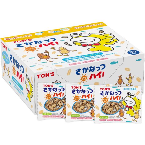 他サイト： 東洋ナッツ スクールランチ さかなっつハイ 小分け 個包装 アーモンド 小魚 7g×30袋 栄養機能食品(ビタミンD)の商品画像