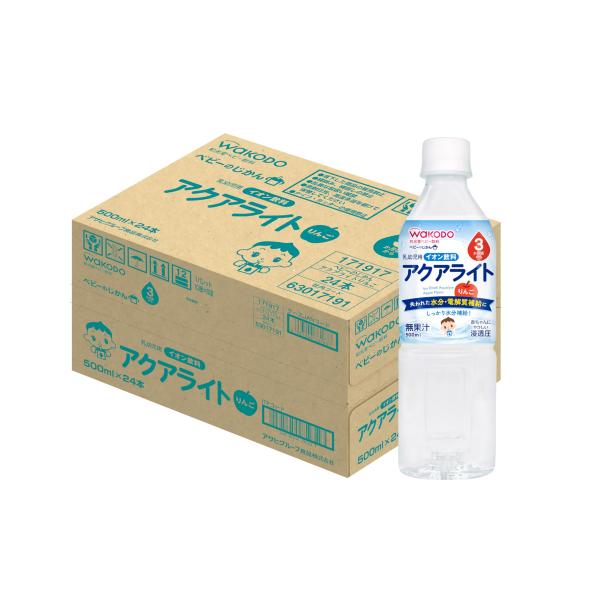 他サイト： 和光堂 ベビーのじかん アクアライト りんご 500ml×24本 頃から 赤ちゃんにやさしい浸透圧 電解質補給の商品画像
