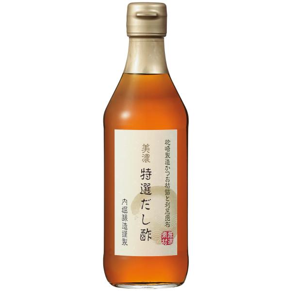 他サイト： 内堀醸造 美濃特選だし酢 360ml だし酢 だし 調味料 黒酢 純米酢 かつお節 利尻昆布 国産の商品画像