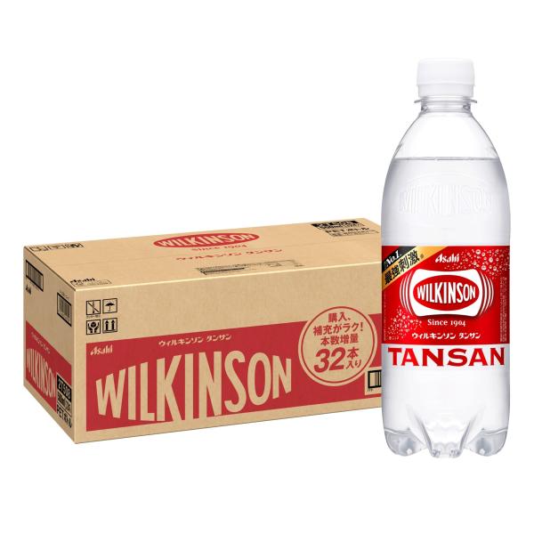他サイト： アサヒ飲料 ウィルキンソン タンサン 500ml×32本 炭酸水の商品画像