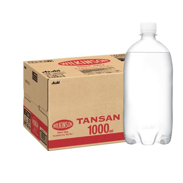 他サイト： ウィルキンソン アサヒ飲料 MS+B タンサン ラベルレスボトル 1L×12本 炭酸水の商品画像