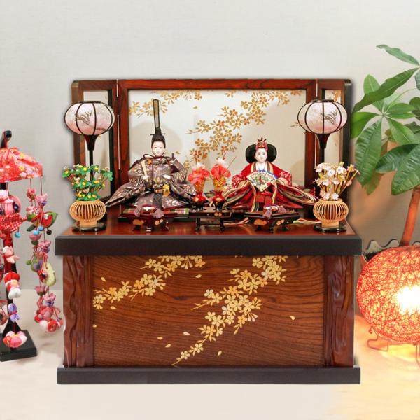 雛人形 収納飾り おしゃれ インテリア「藍(あい)雛」 ひな人形 お雛様