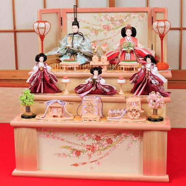 デザイン綺麗 亜加莉雛 雛人形 収納飾り 段飾り ピンク 三段飾り 五人飾り おしゃれ 人気 高級 ひな人形 お雛様 お雛さま おひな様 Buyee Servicio De Proxy Japones Buyee Compra En Japon