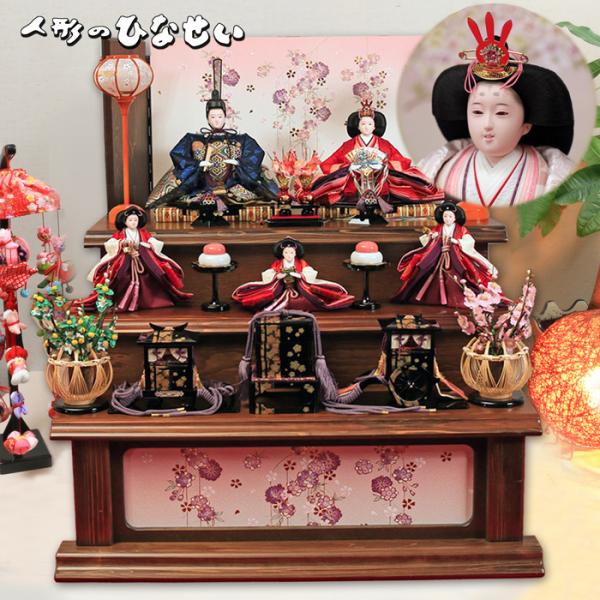 超豪華！最高峰のお雛様♡八重桜と吊るし飾りのお雛様3段飾り♡ひな祭り♡桃の節句 hinaseipro_miyuka-2