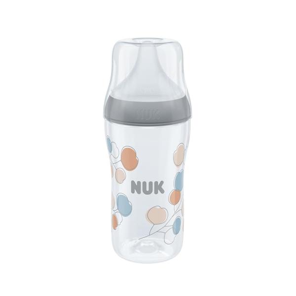 NUK ヌーク パーフェクトマッチほ乳びん（プラスチック製） 260ml/コットン/適温目盛り付き FDNK10742039