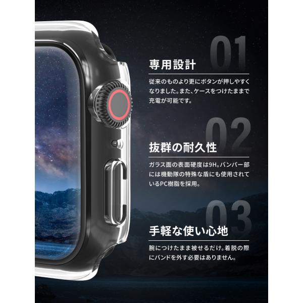 AbvEHb` h P[X Jo[  AppleWatch Series9 Ή 40mm 41mm 44mm 45mm xAAX oK[h barious bariguard3 i摜2