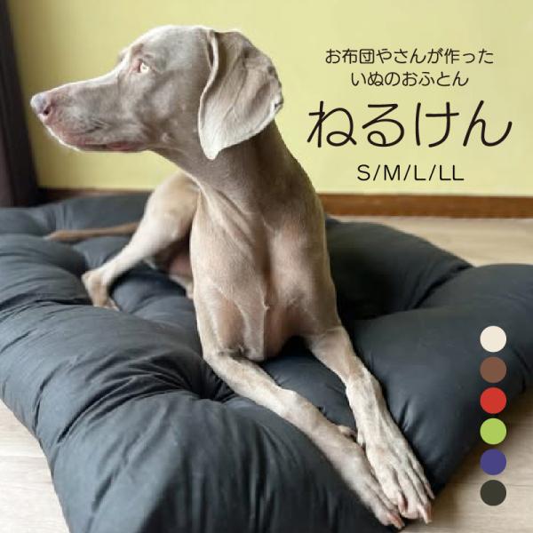 ペット ベッド ペットふとん  洗える 布団 クッション ペット用 犬 イヌ ペットベッド 犬用 かわいい おふとん屋さんが作ったイヌのおふとん ねるけん