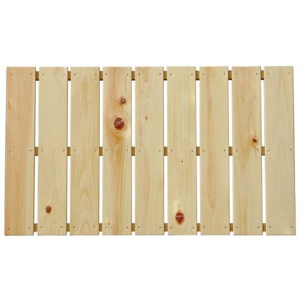 ベランダ、玄関、縁側、お風呂、倉庫など様々な用途に使用できる横貼りすのこです。●商品サイズ(約)：幅85×奥行60×高さ4cm●重量(約)：3.1kg●材質：国産ひのき●板幅（約）：85mm●板の厚さ：10mm●板の隙間(約)：10mm●横...