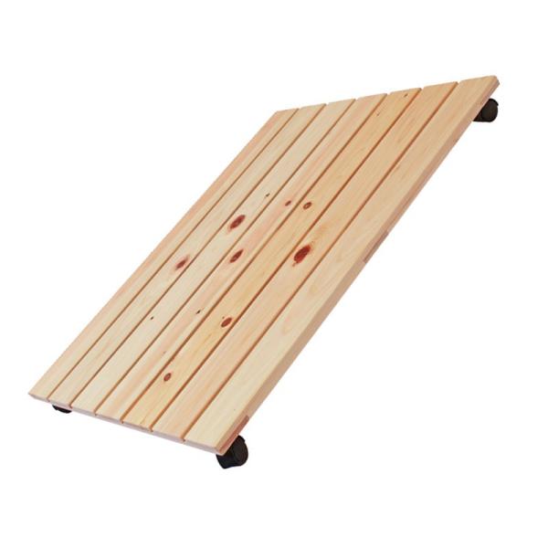 押入れ収納が楽になる！国産ひのきのキャスター付きすのこですひのきには防虫効果・防ダニ効果・抗菌・坑カビ効果などがあり押入れ、ベッド下の収納に最適です●商品サイズ(約)：幅85×奥行65.5×高さ7.8cm●耐荷重：40kg●材質：国産ひのき...