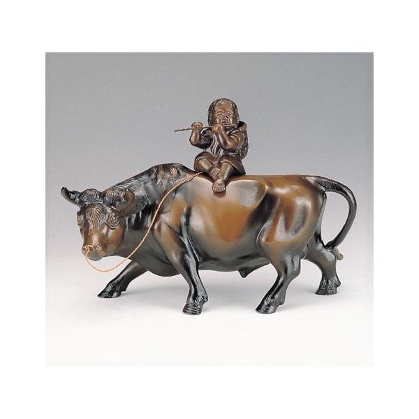 牛の置物 立牛童子 13号 高岡銅器の置物／送料無料 : 檜屋美術館