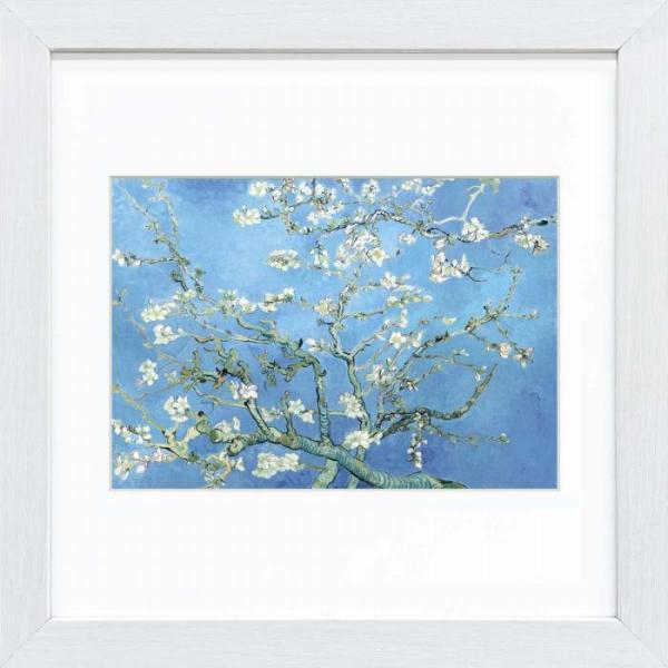 ★秀作★ 手書き油絵 ゴッホ 花咲くアーモンドの枝 額付 絵画 油彩画 ☆秀作☆ 手書き油絵 ゴッホ 花咲くアーモンドの花 額付 絵画 油彩画