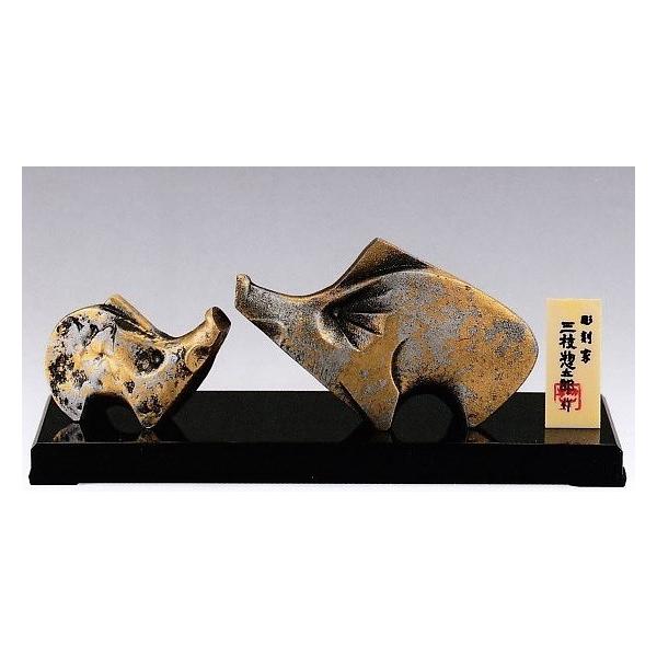 亥年(猪)の置物／温和 三枝惣太郎作品／高岡銅器 干支・亥の置物 : 檜