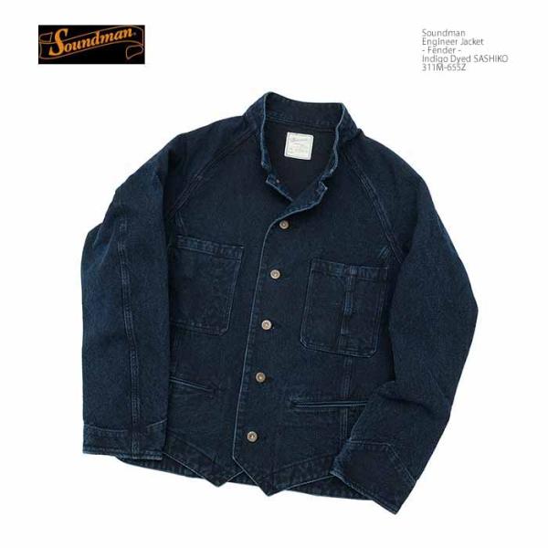 SOUND◇MAN（サウンドマン） Soundman 311M-655Z インディゴ染め刺し子