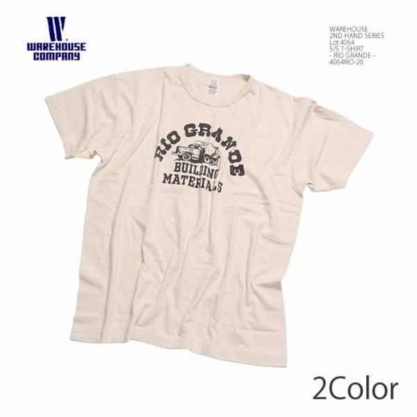 ウエアハウス WAREHOUSE 4064RIO-26 Lot.4064 セカンドハンド プリント Tシャツ - RIO GRANDE - メンズ | ヒノヤ HINOYA アメカジ爆買