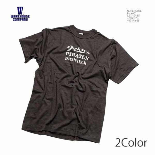 ウエアハウス WAREHOUSE 4601PIR-26 Lot.4601 半袖 Tシャツ - PIRATES - メンズ | ヒノヤHINOYA爆買